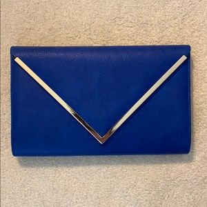 Blue Envelope Clutch